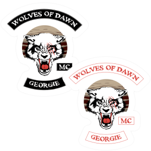Lot de deux stickers : Wolves Of Dawn