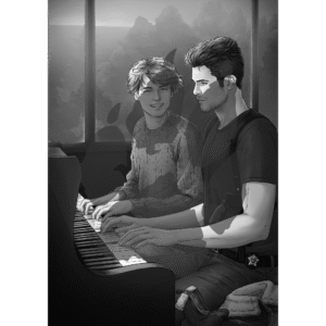 Illustration Elijah & Colton Piano